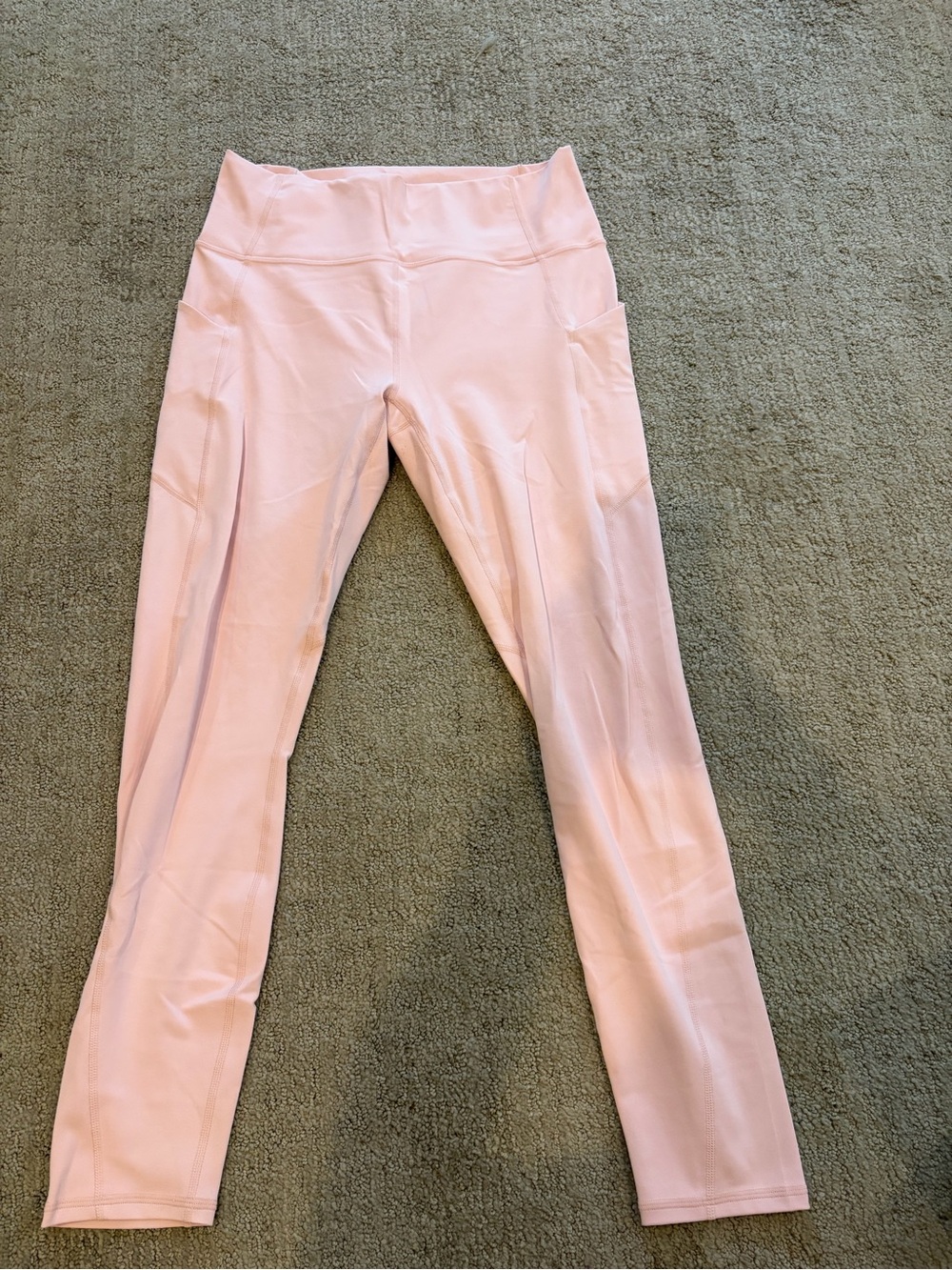 High-Rise Women's Leggings in Light Pink